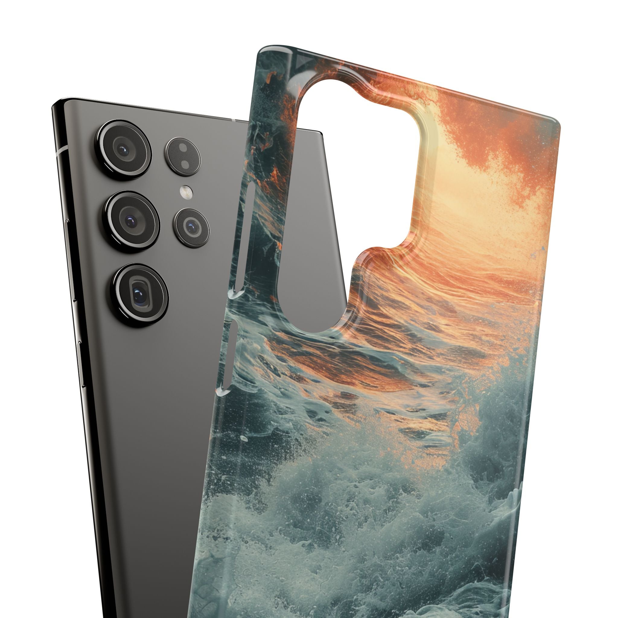 Fiery Wave Power - Slim Samsung S23 Phone Case