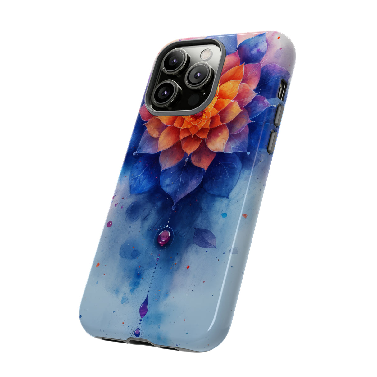 Blaue Rose Mandala Serenity - Schutzhülle fürs Handy