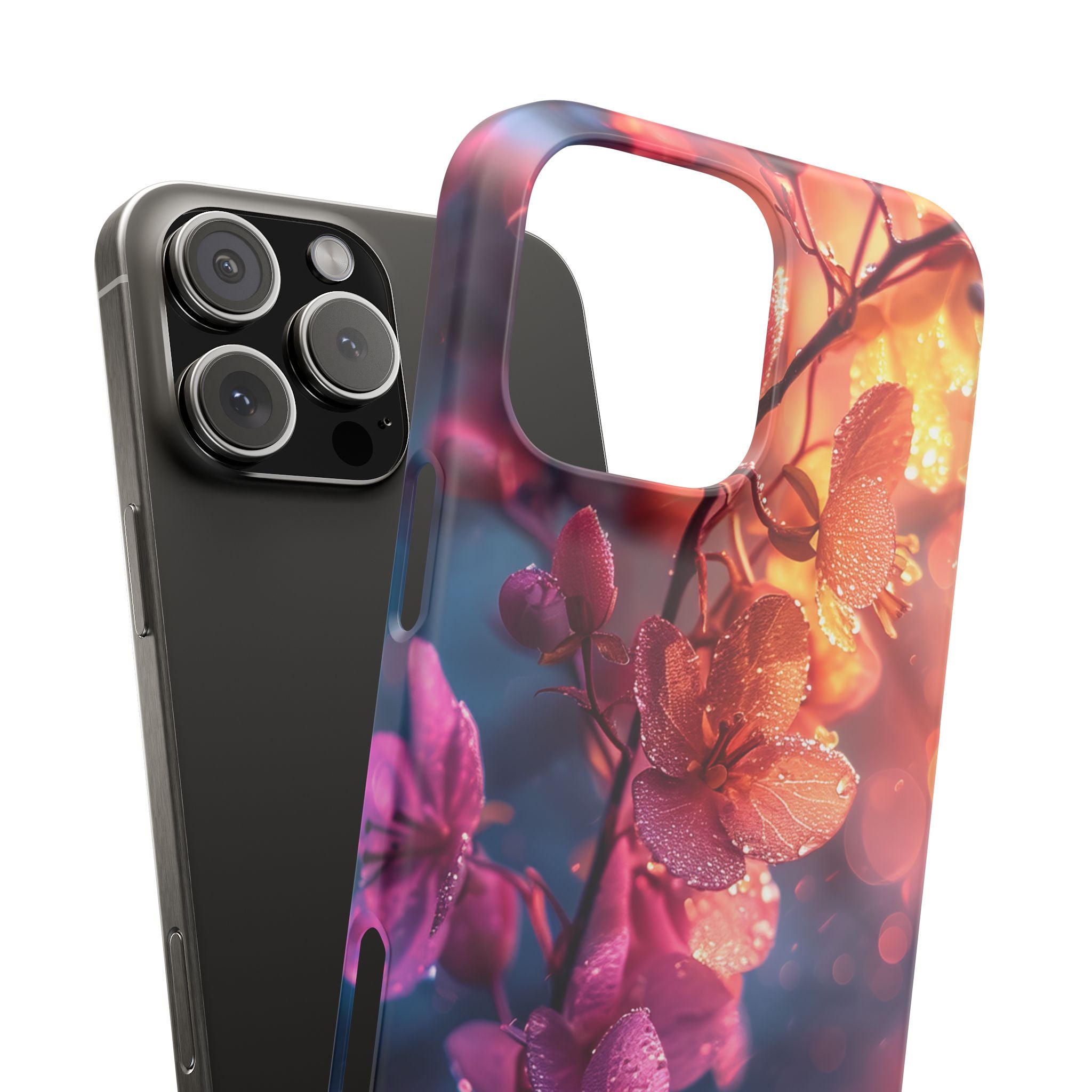 Surreal Flower Harmony iPhone 16 - Slim Phone Case