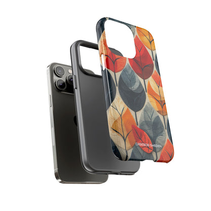 Autumn Leaf Design - Tough iPhone 14 Phone Case