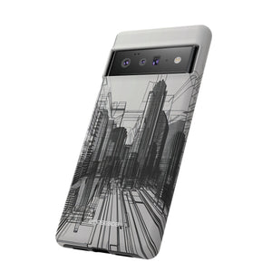 Urban Wireframe | Protective Phone Case for Google Pixel