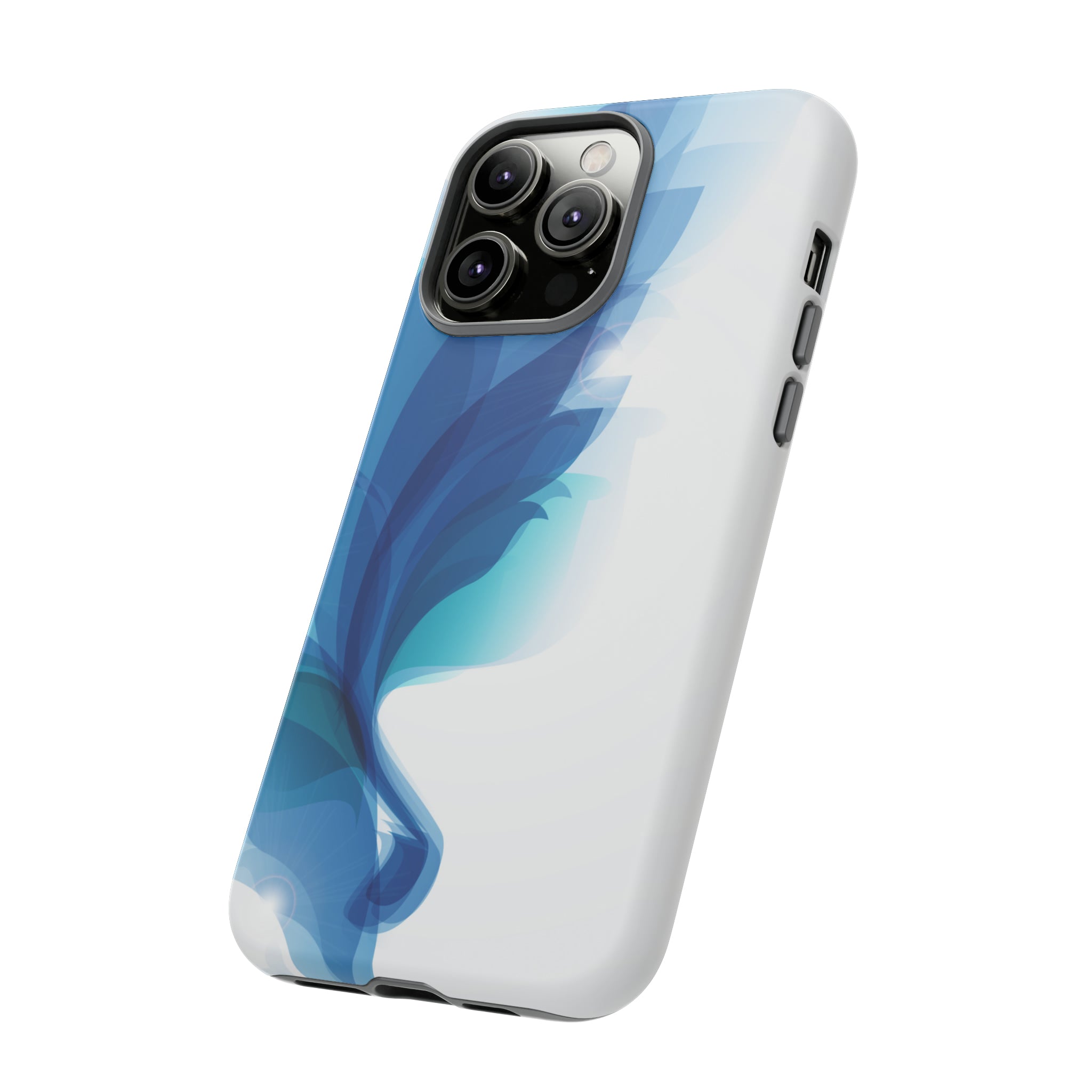 Blue Feathers - Protective Phone Case