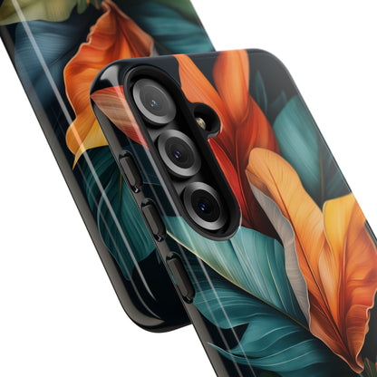 Tropical Leafburst Samsung S25 Plus Case - Tough