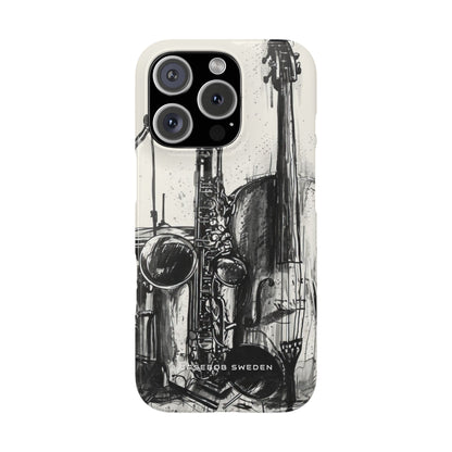 Jazz Instrument Line Symphony iPhone 16 - Slim Phone Case