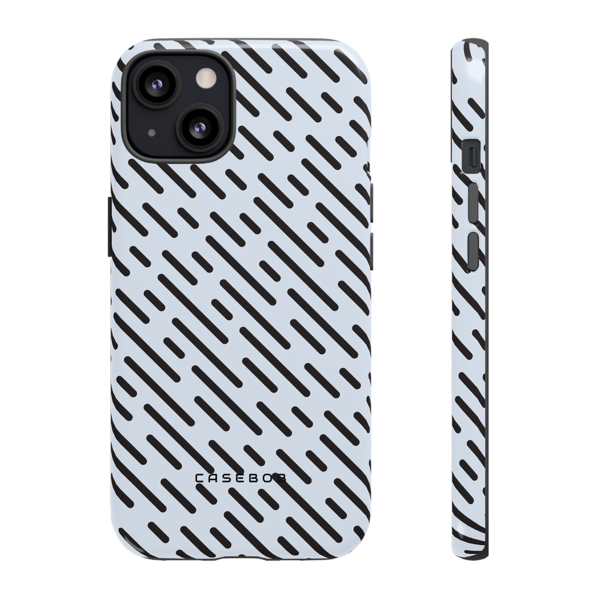 Monochrome Dash - Protective Phone Case