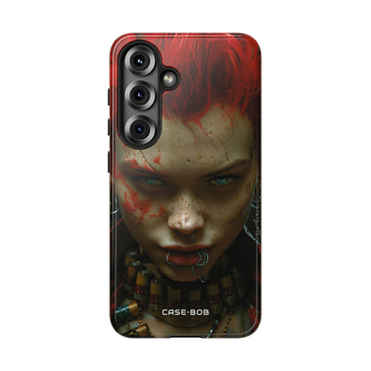 Red Spike Gaze Samsung S25 Case - Tough