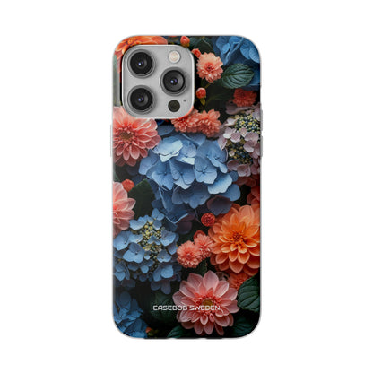 Blue Floral Bliss - Flexi iPhone 14 Phone Case