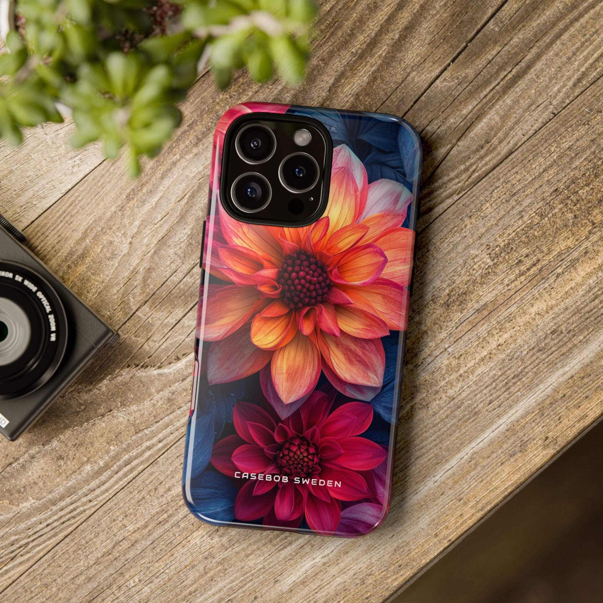 Fiery Bloom Harmony iPhone 16 - Tough Phone Case