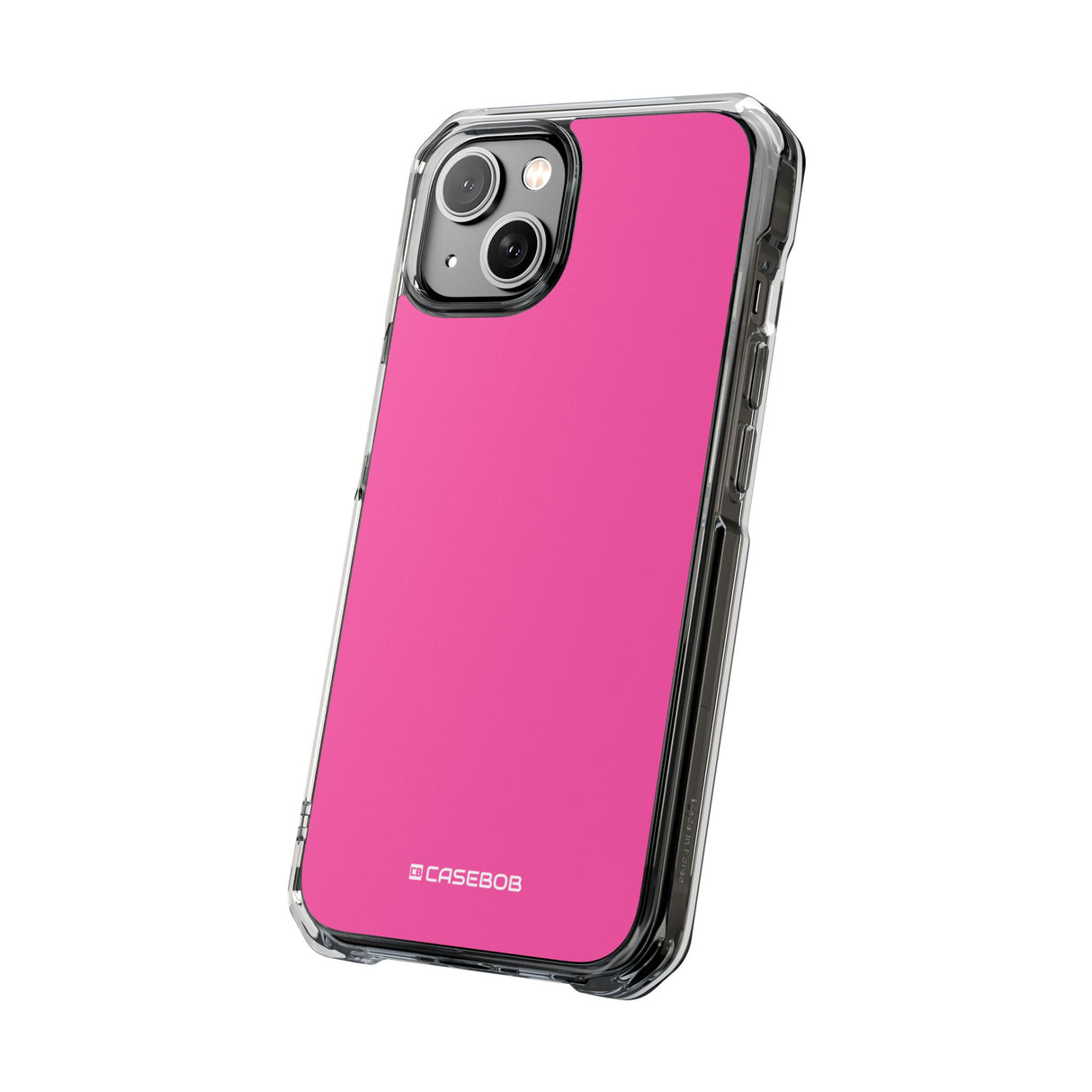 Magenta Crayola | Handyhülle für iPhone (Clear Impact Case – magnetisch) 