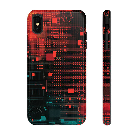 Secure Spectrum: Digital Gradient - Protective Phone Case