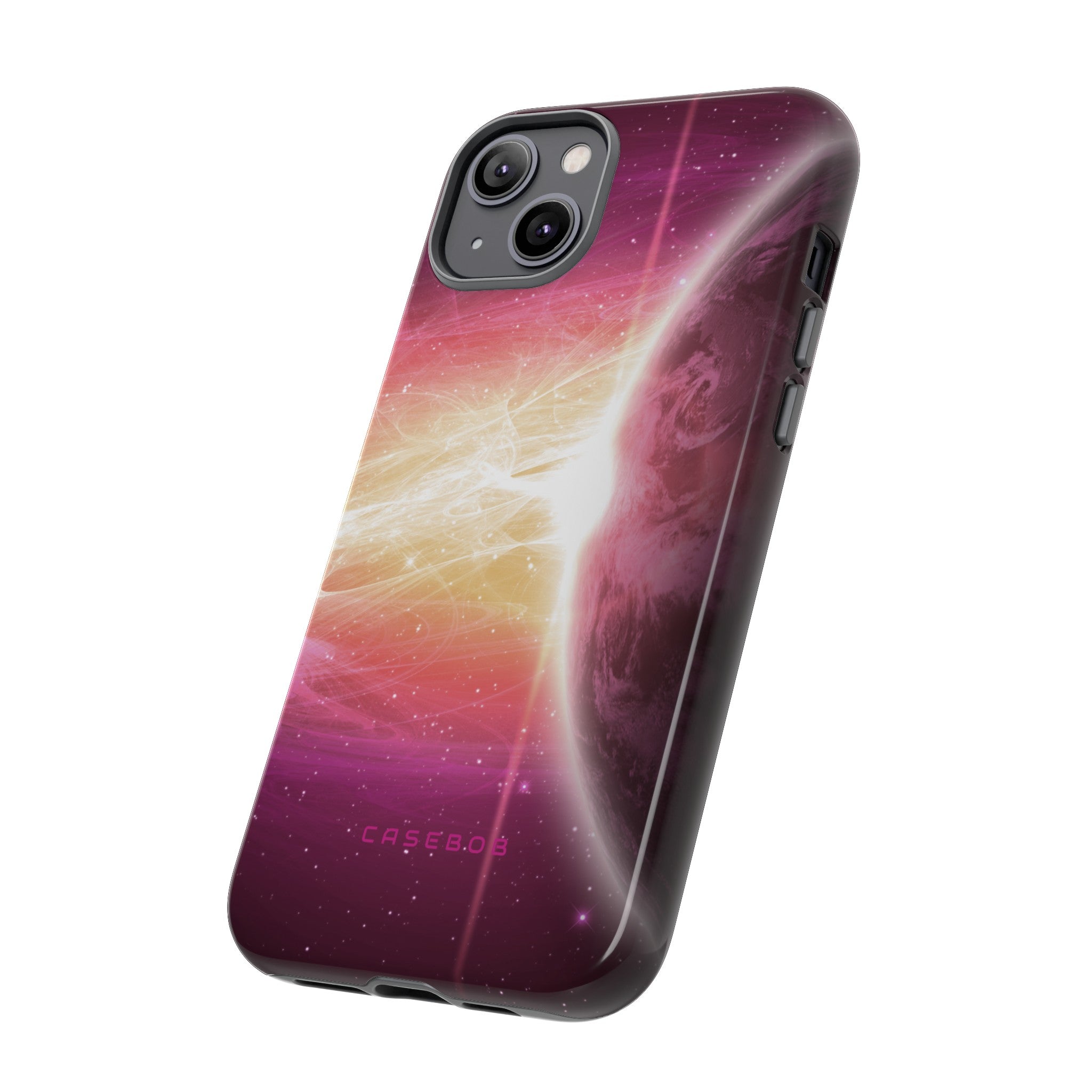 Purple Planets in Space - Protective Phone Case