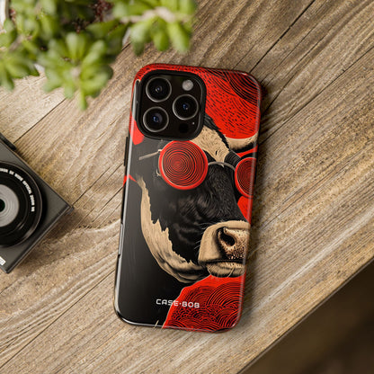 Hypnotic Cow iPhone 16 Pro Max Case - Tough