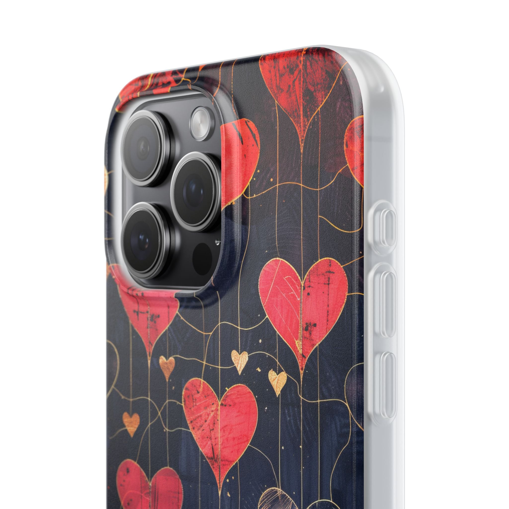 Golden Hearts Network iPhone 15 Pro Max Case - Soft