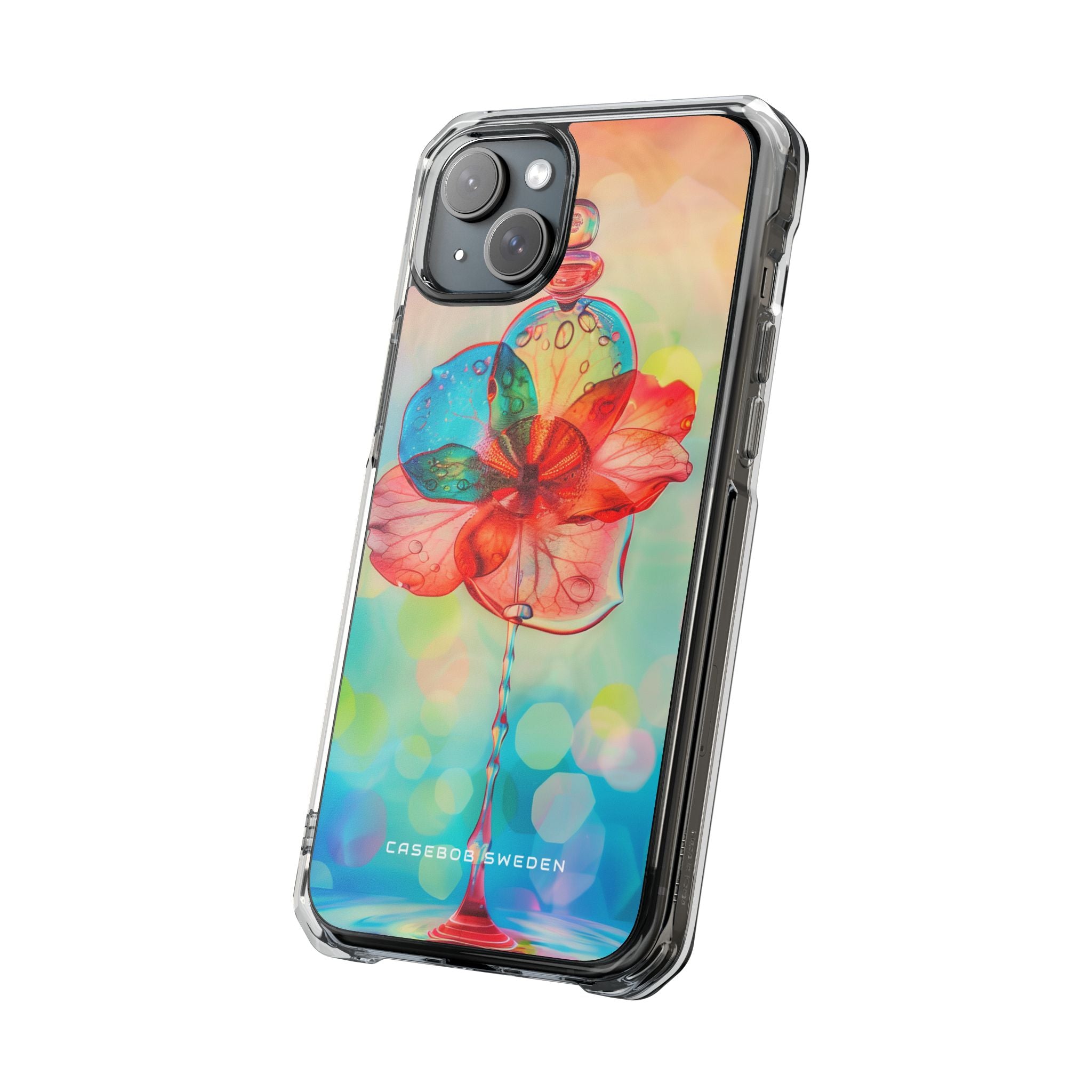 Ethereal Glass Flower iPhone 15 - Clear Impact Phone Case