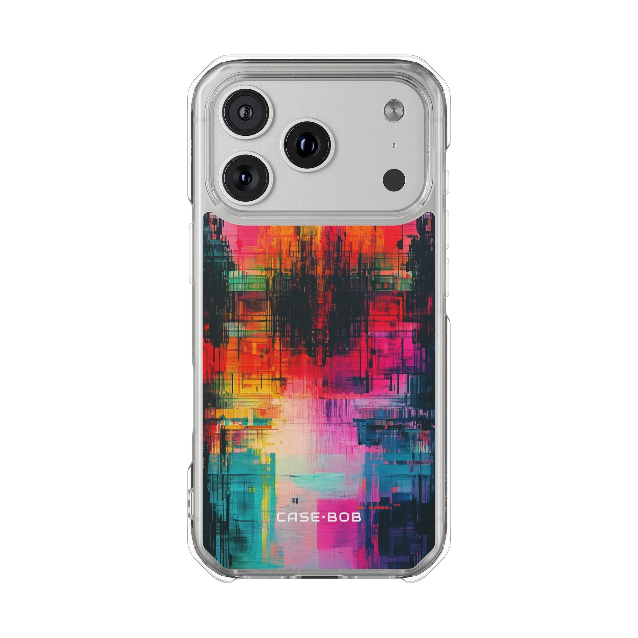 Gouden Block Glitch iPhone 17 Pro Cover - Impact