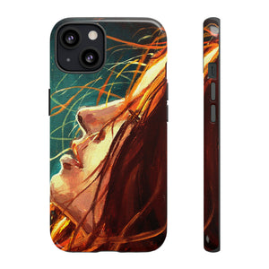 Oil Painting - Girl at Night - Protective Phone Case