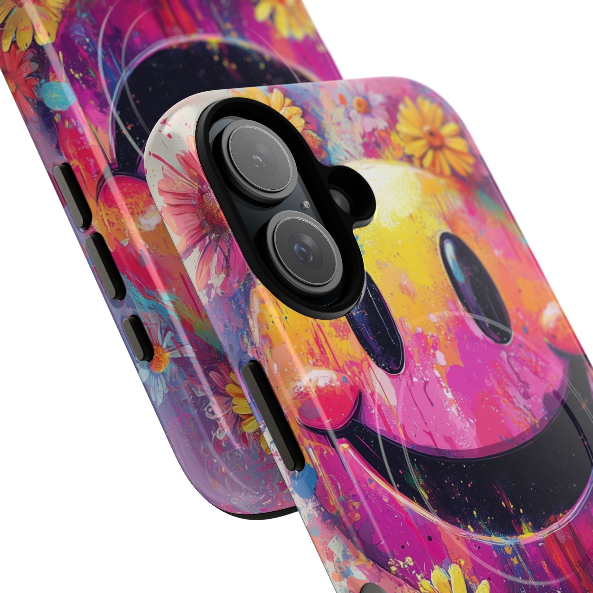 Smiley Bloom iPhone 16 Case - Tough+