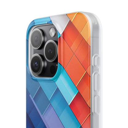 Vibrant GeoFlow iPhone 15 - Flexi Phone Case