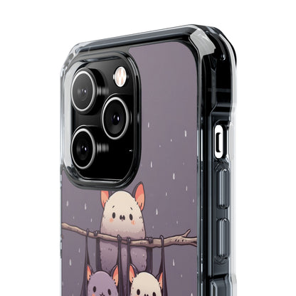 Bats Hang Playfully iPhone Case - Impact