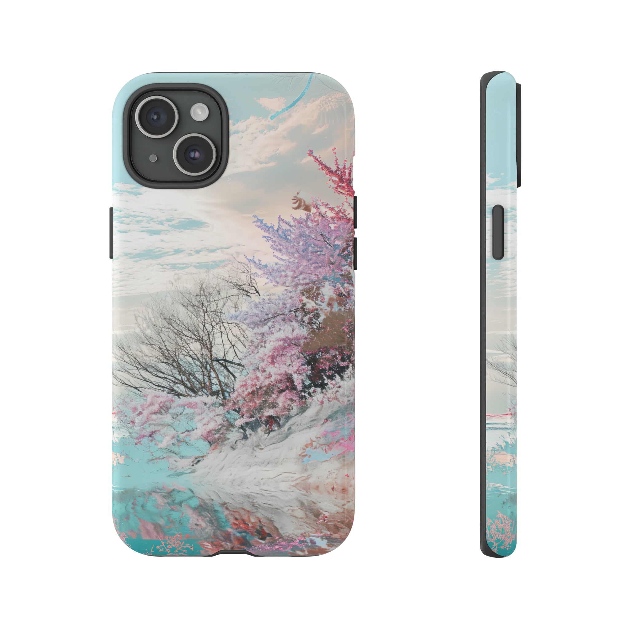 Winter Lake Weave Bliss - Protective Phone Case