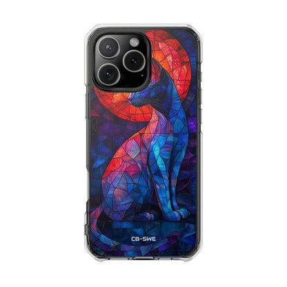 Cat Silhouettes Glow iPhone Case - Impact