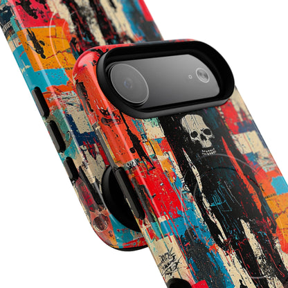 Spiky Skull Silhouette iPhone 17 Air Case - Tough+