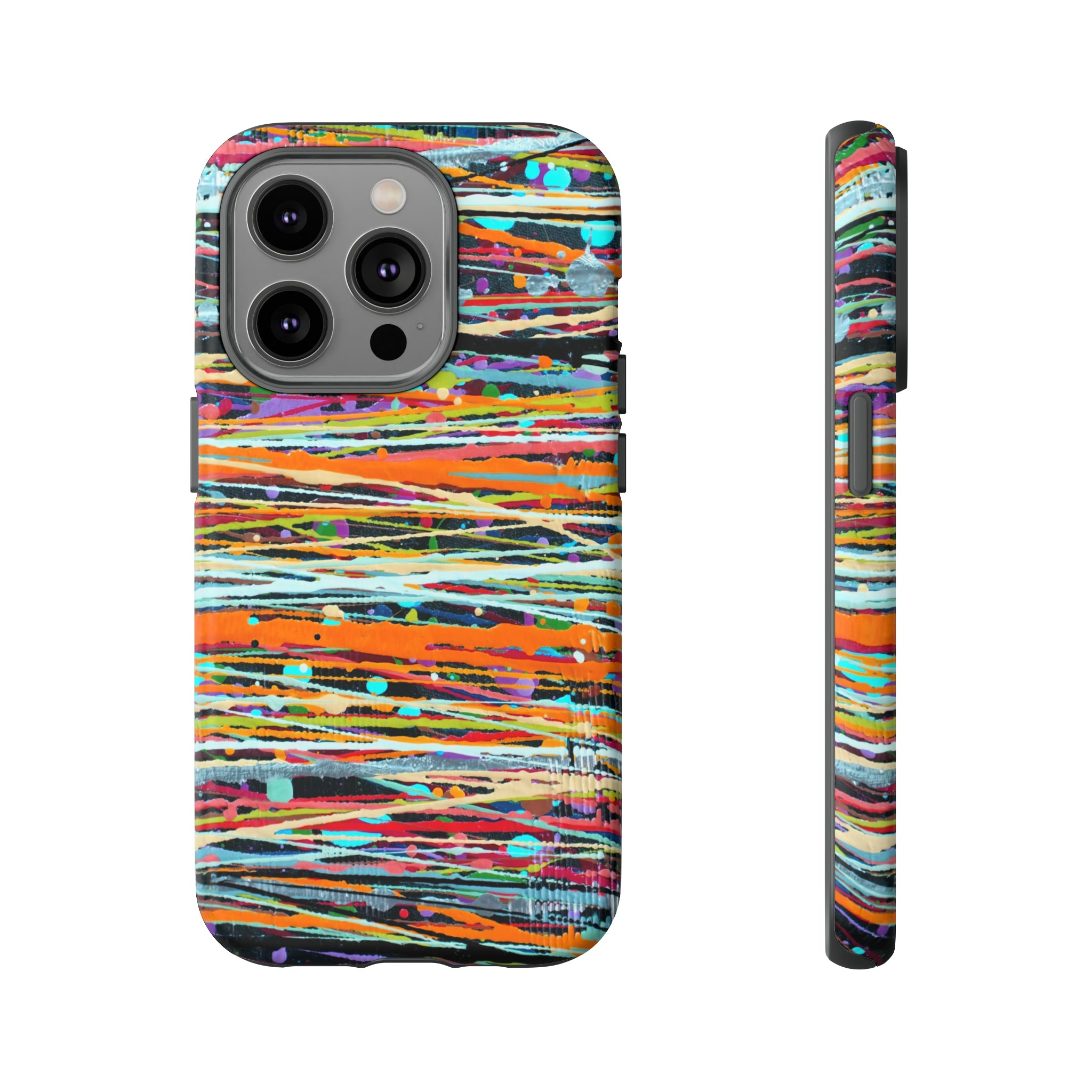 Oil painting - Stripe - Protective Phone Case