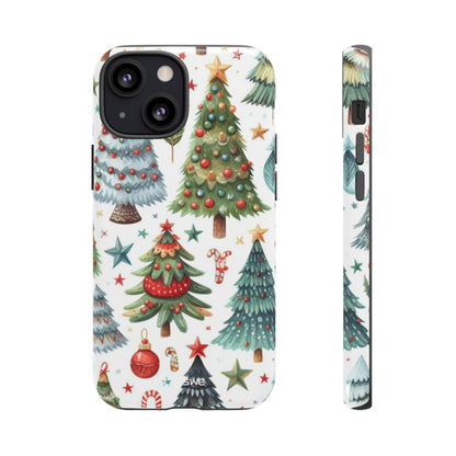 Whimsical Trees Sparkle - iPhone Case