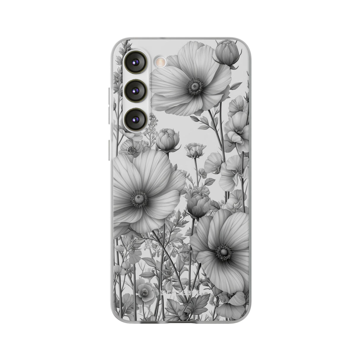 Monochrome Flora | Flexible Phone Case for Samsung Galaxy