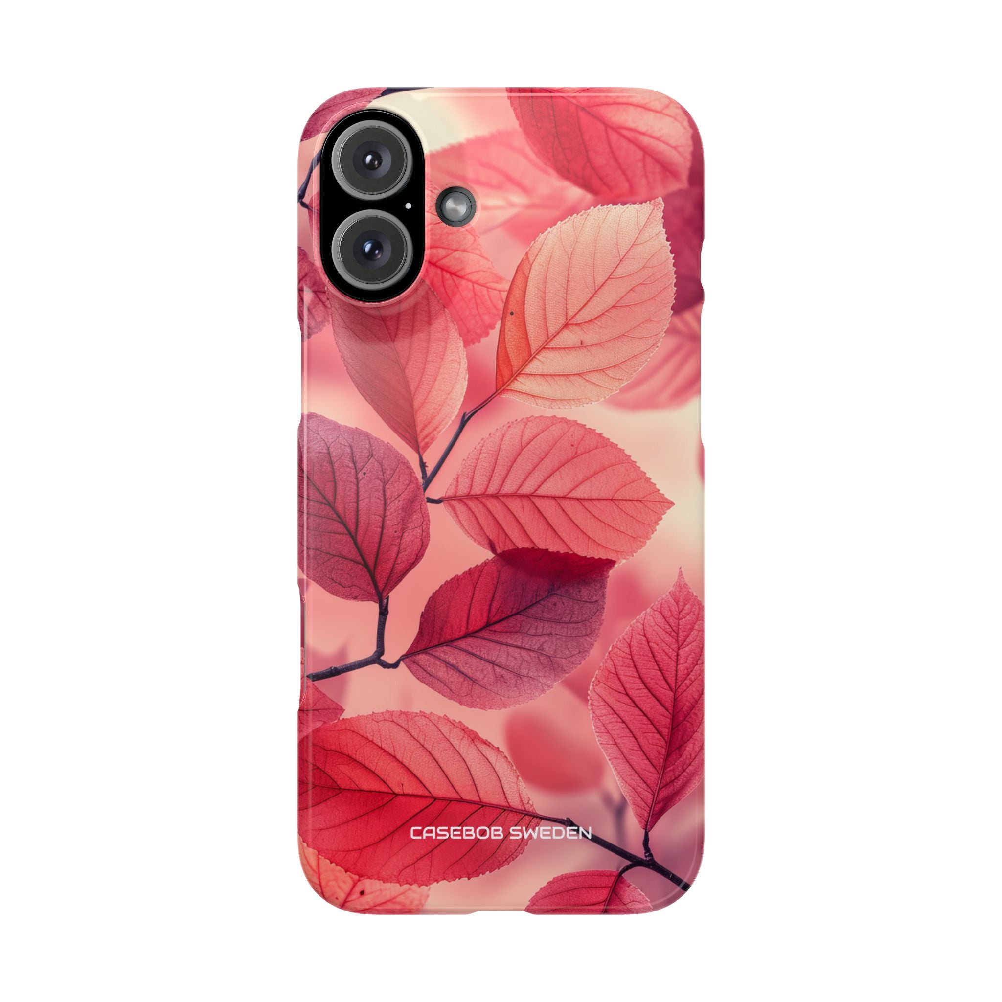 Pink Purple Nature Pattern - Slim iPhone 16 Phone Case