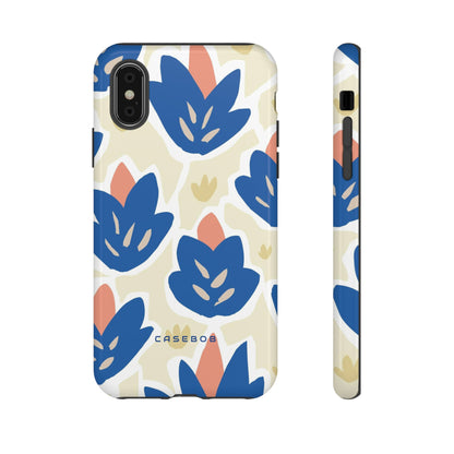 Blue Happy Flower - Protective Phone Case