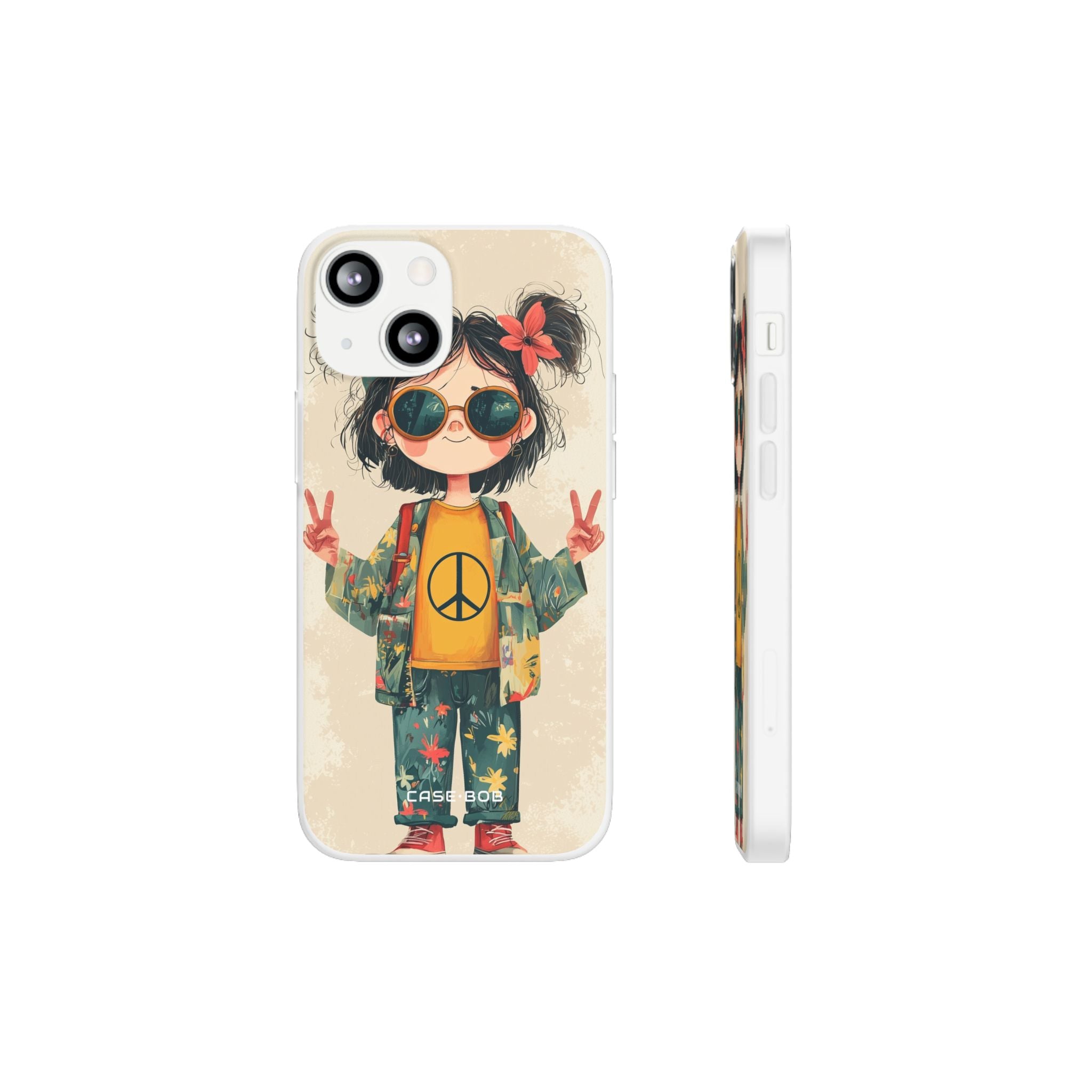 Peace Pigtails iPhone 13 mini Case - Soft