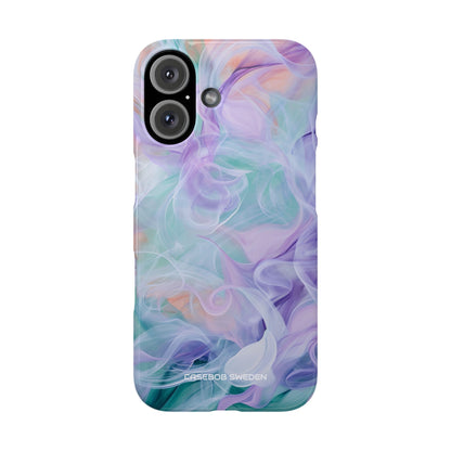 Purple Peach Whirl - Slim iPhone 16 Phone Case