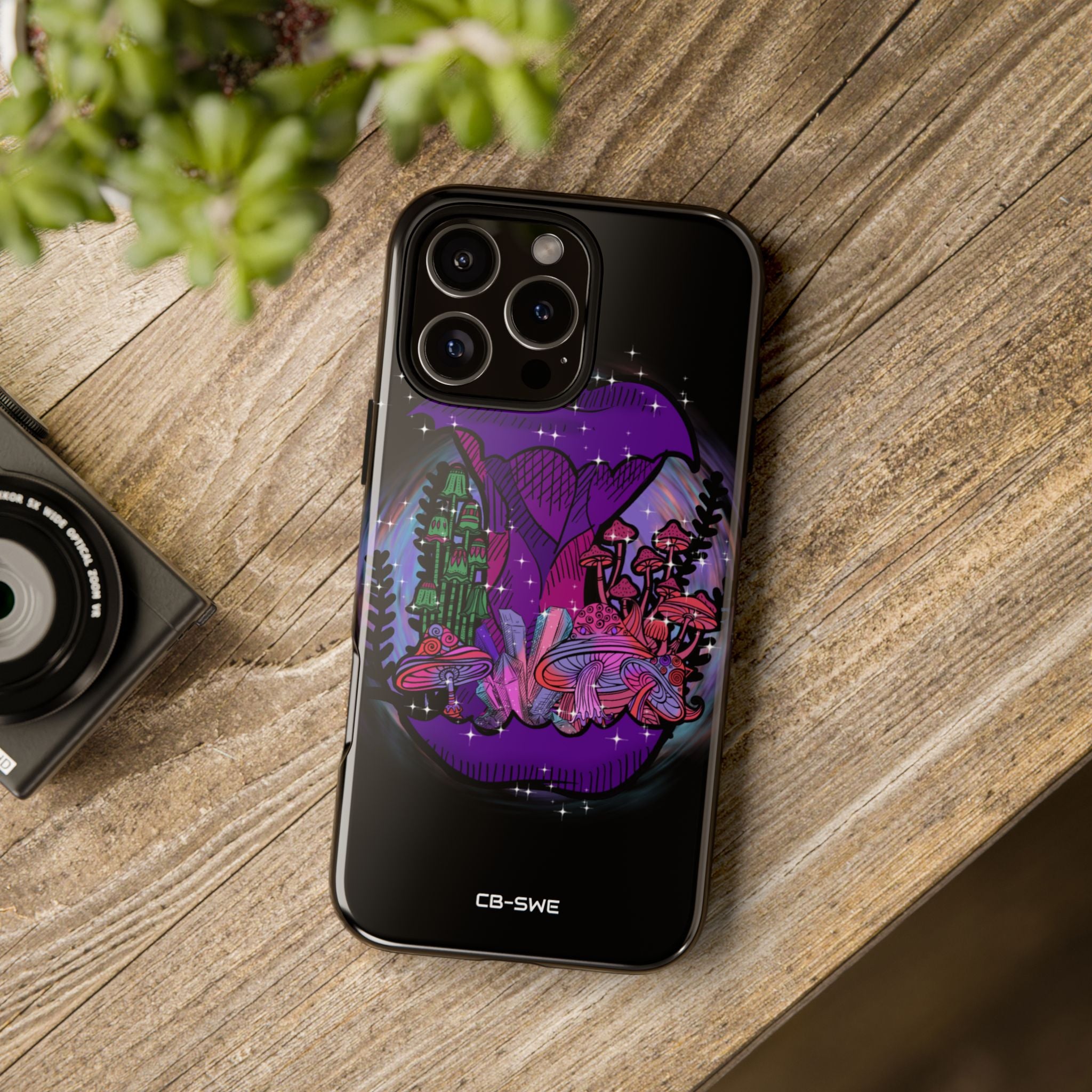 Mystical Purple Apple - iPhone Case