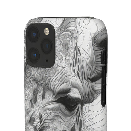 Monochrome Giraffe | Slim Phone Case for iPhone