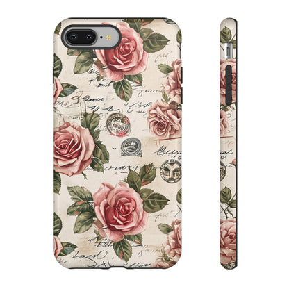 Roses & Love Letters - Protective Phone Case