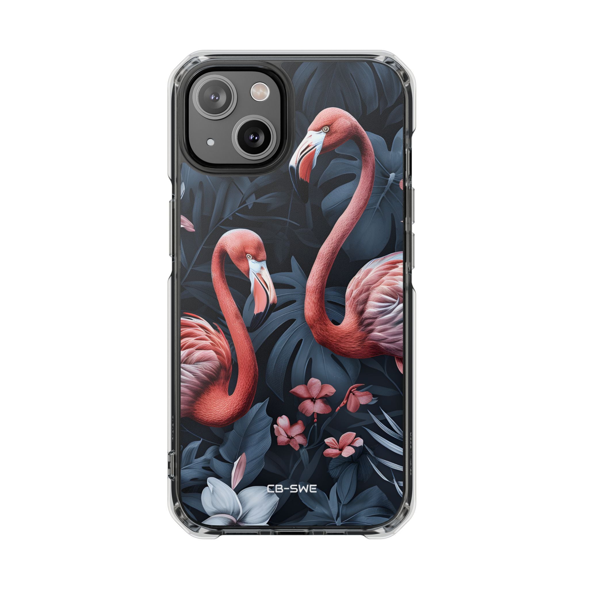 Flamingos Embrace Nature iPhone Case - Impact