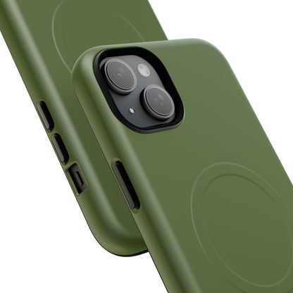 Dark Olive Green iPhone 15 | Tough+ Phone Case