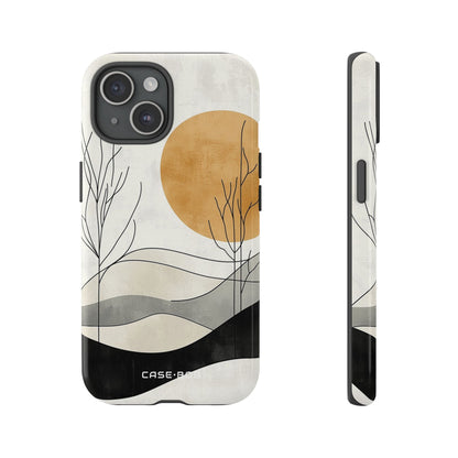 Orange Halo iPhone 15 Case - Tough