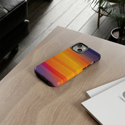 Orange Fusion: Data Artistry - Protective Phone Case