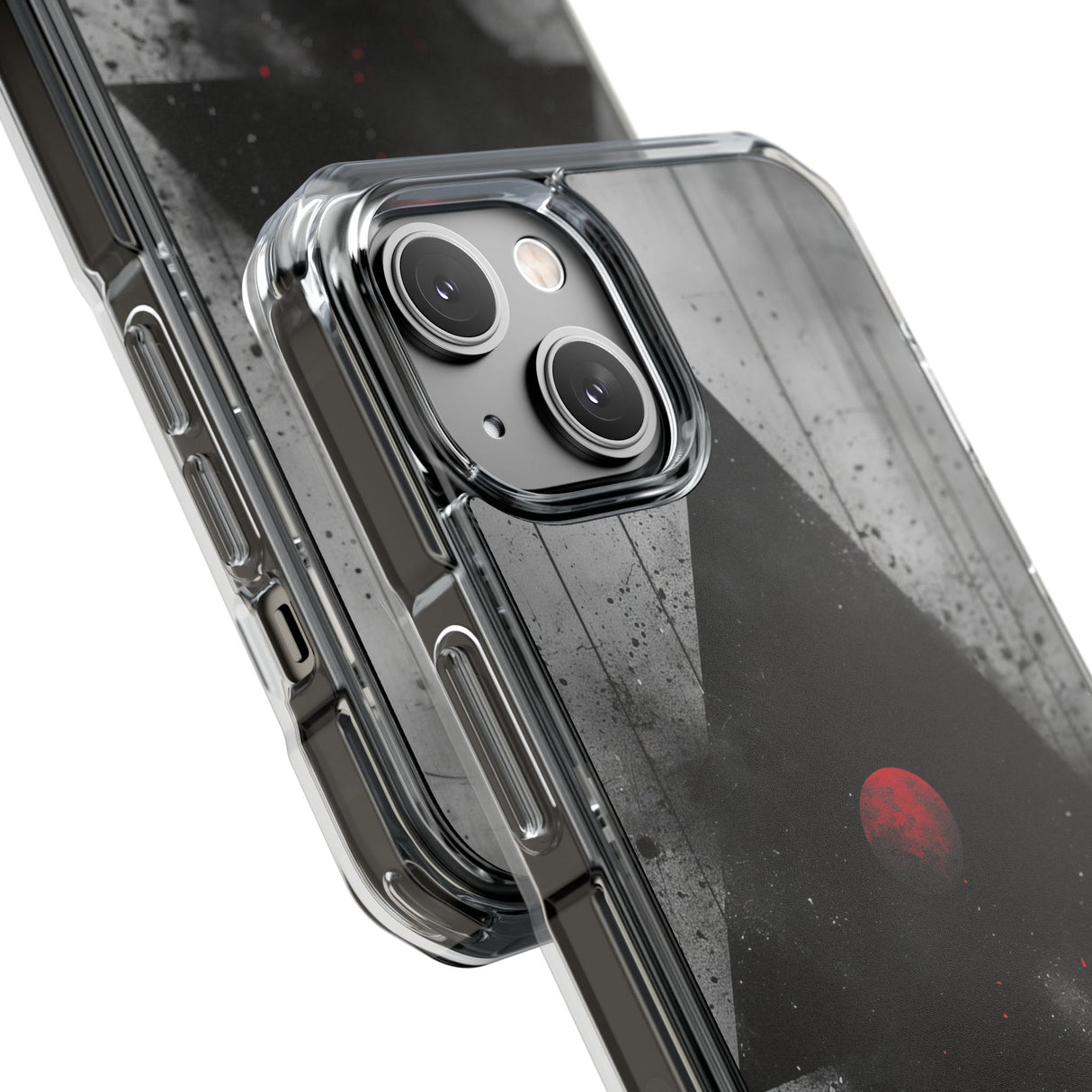 Grunge Geometry - Phone Case for iPhone (Clear Impact - Magnetic)