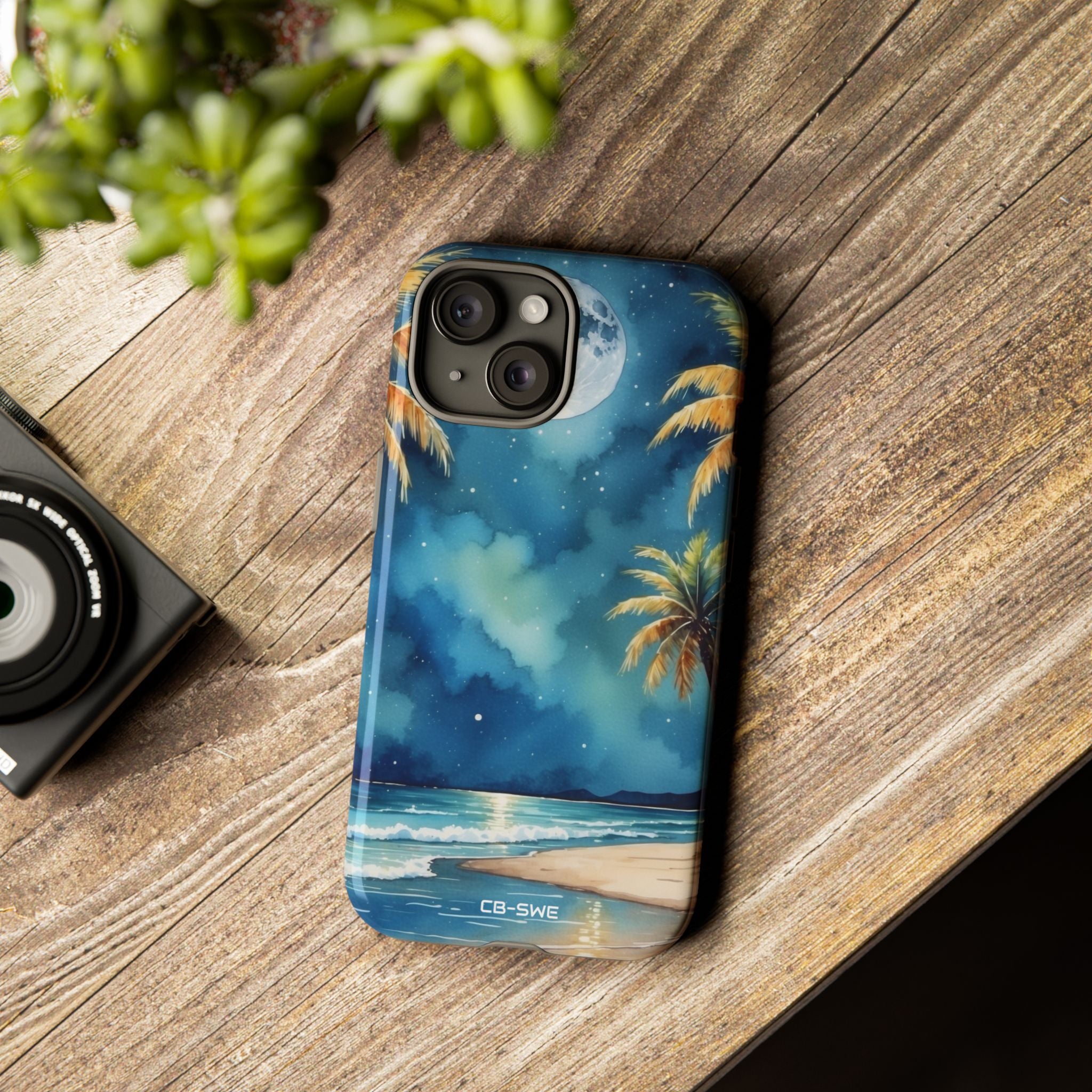 Moonlight Kisses Waves - iPhone Case