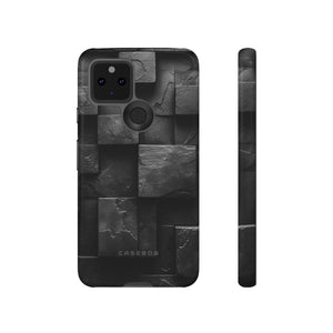 Black Geometric Elegance - Protective Phone Case