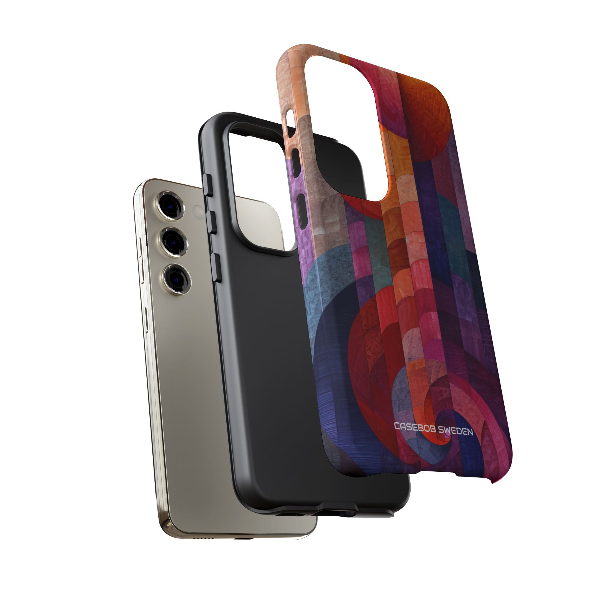 Purple Orange Abstract - Tough Samsung S23 Phone Case