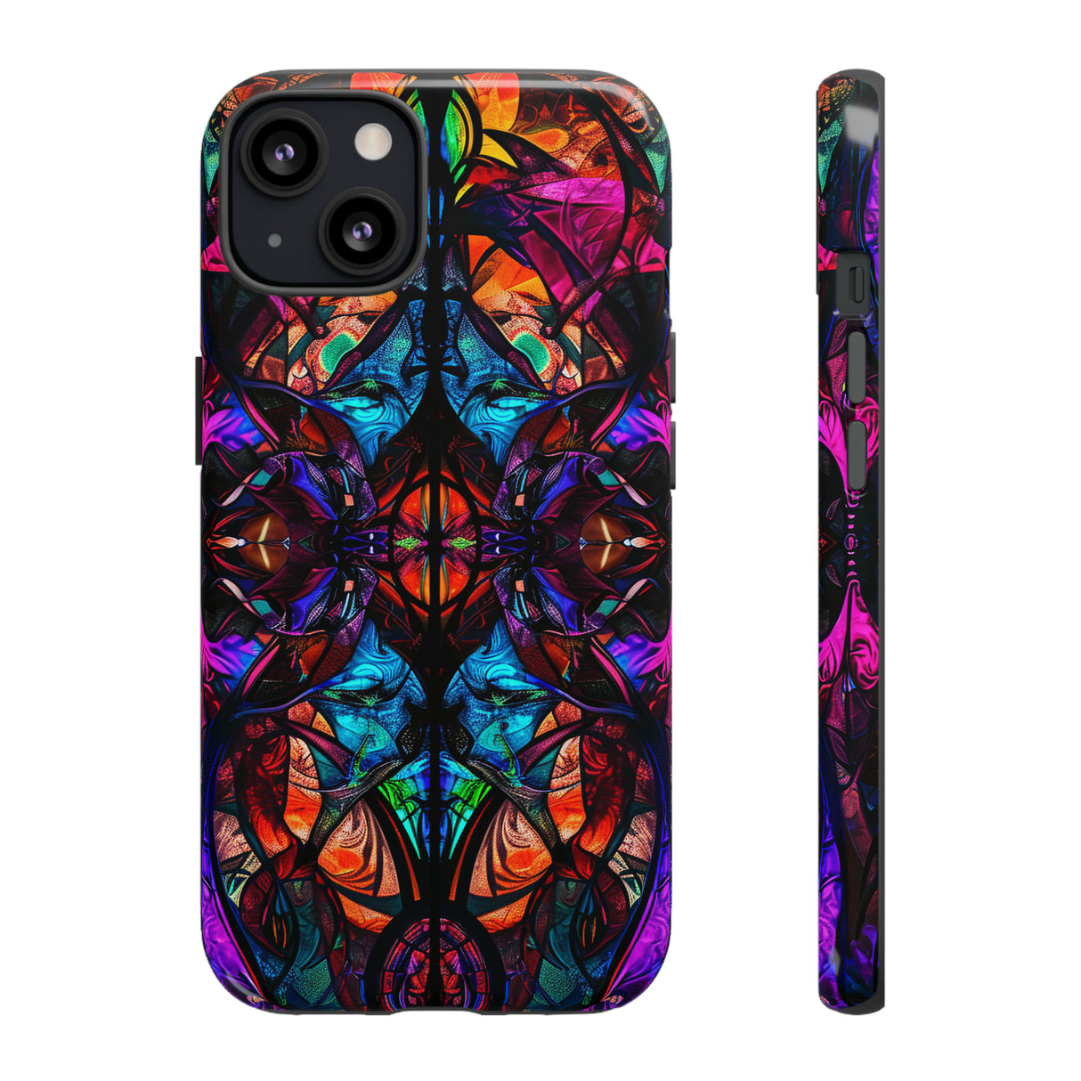 Gothic Stained Glass Splendor - Protective Phone Case