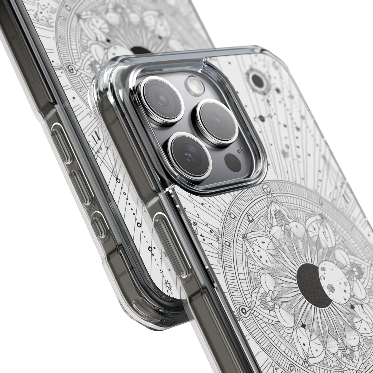 Celestial Mandala Mystique – Handyhülle für iPhone (Clear Impact – Magnetisch) 