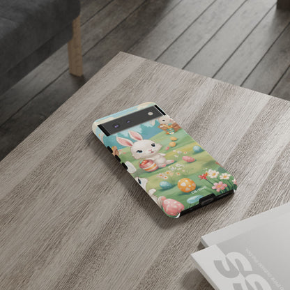 Bunnies Hunt Eggs - Google Pixel Case