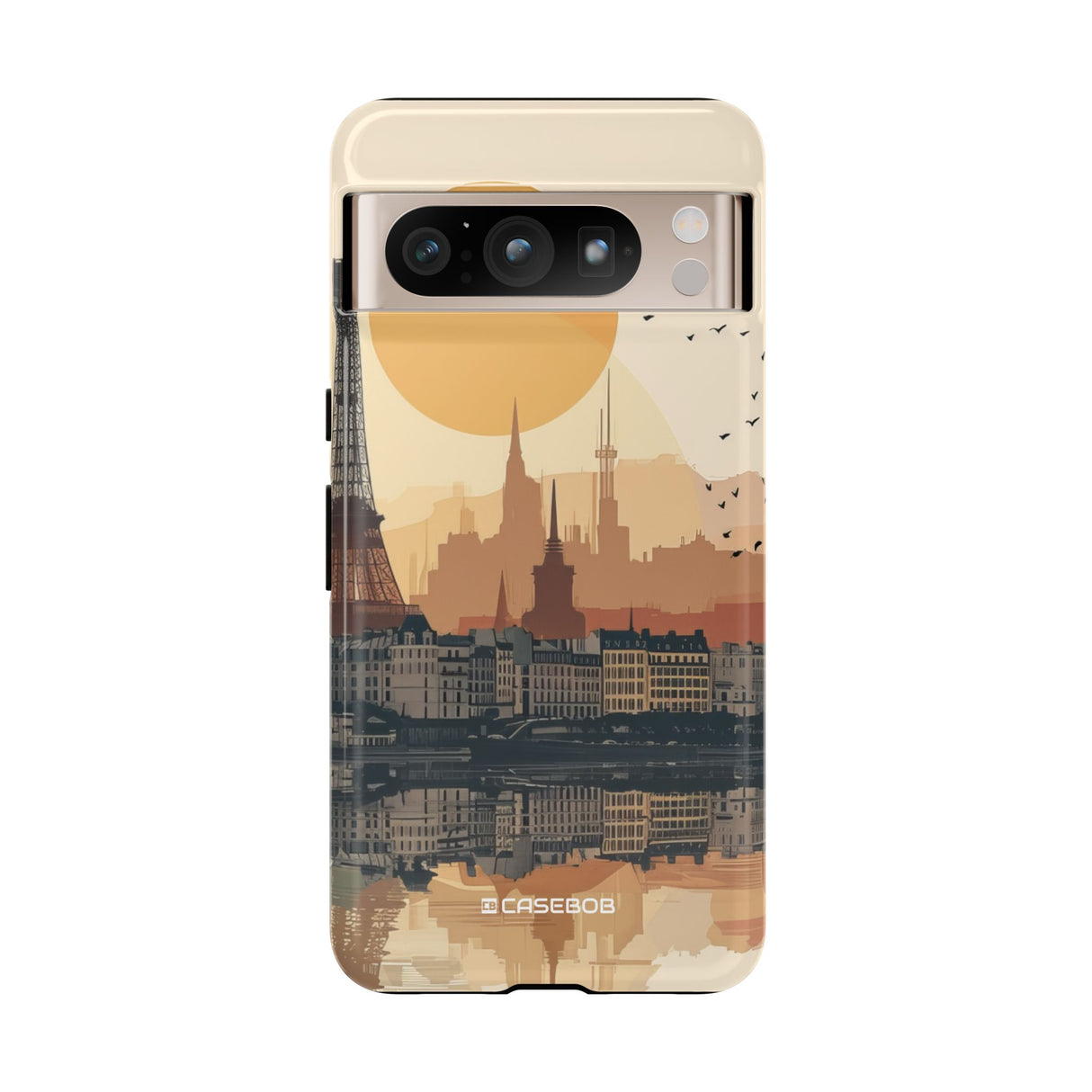 Parisian Sunset Serenity | Protective Phone Case for Google Pixel