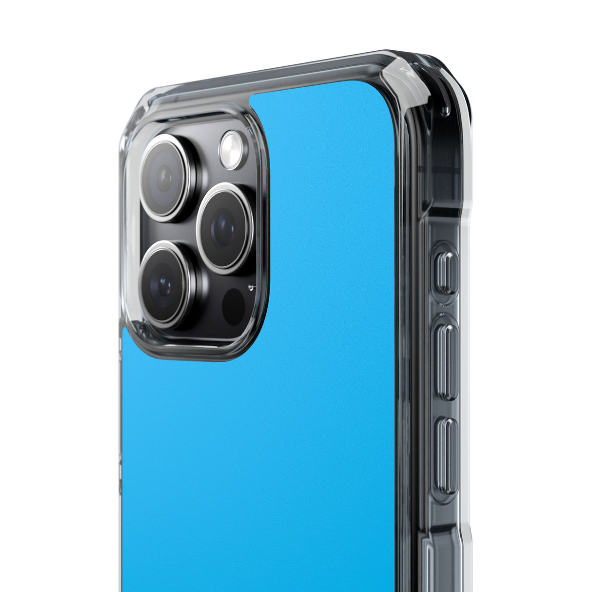 Deep Sky Blue | Handyhülle für iPhone (Clear Impact Case – magnetisch) 