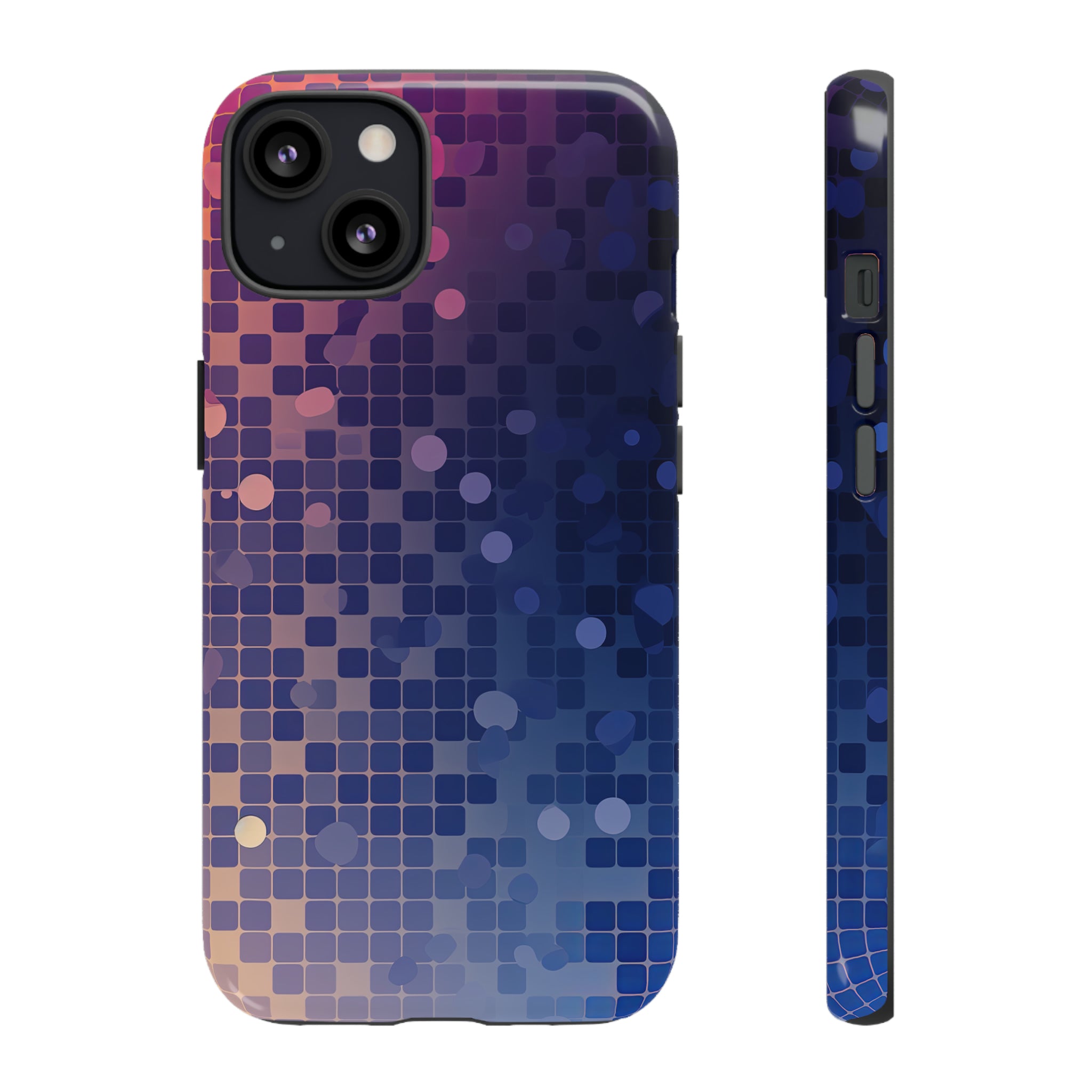 Azure Square: Blue Gradient - Protective Phone Case